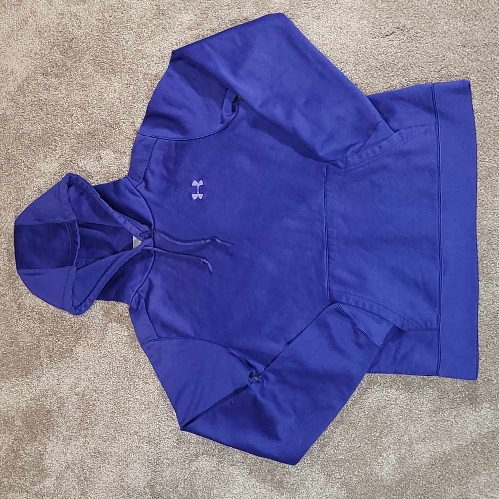 Women's Small Under Armour Performance Fleece Blue-Purple Hoody